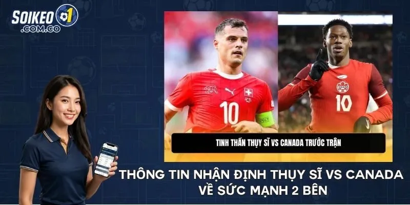 Thông tin nhận định Thụy Sĩ vs Canada về sức mạnh 2 bên